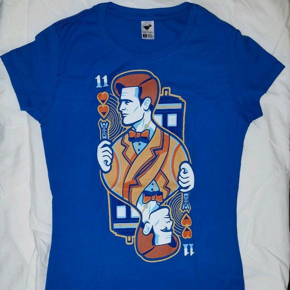 TeeFury women's small Doctor Who 11 of Hearts